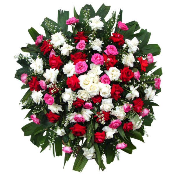 Coroa de Flores Rosas 24H 01